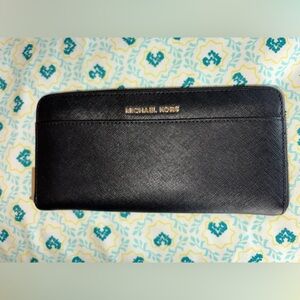Michael Kors Black Saffiano Leather Wallet